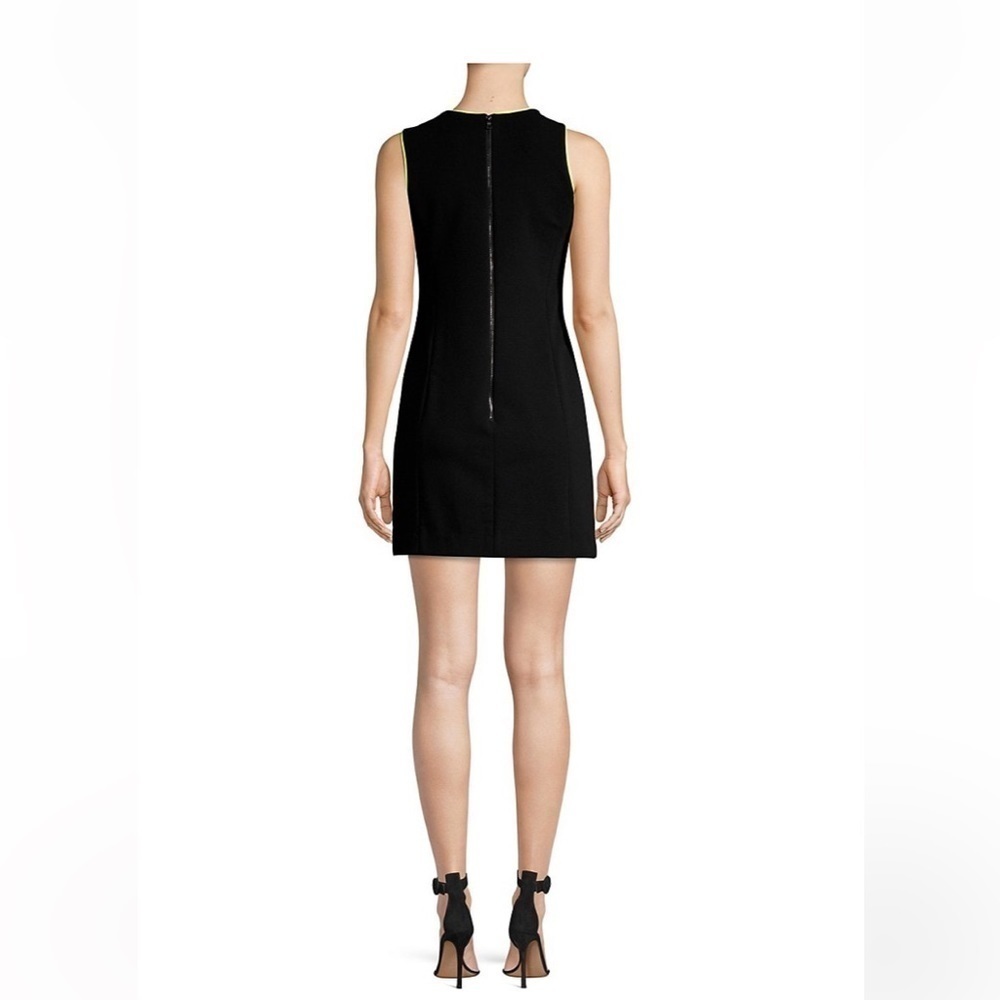 Alice + Olivia Colin Neon Trim Sleeveless Mini Dress size 10 - Picture 2 of 9
